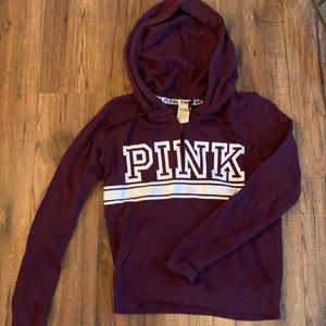 Pink hooded sweatshirt